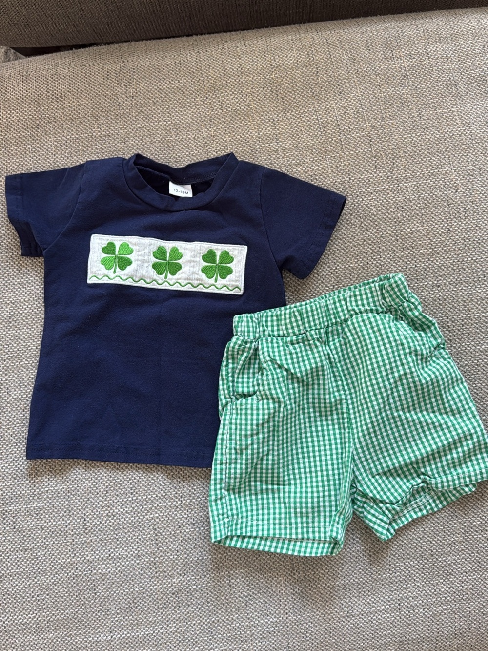 Baby shamrock outfit